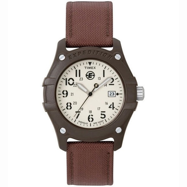 Timex Mens Casual Expedititon Indiglo Night Light Canvas Strap Watch
