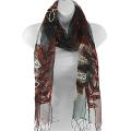 Handwoven Espresso Shades of Season Scarf (India)