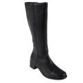 Oxford & Finch Women's Rope Stitched Genuine Leather Mid-calf Boots