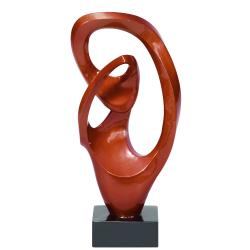 Casa Cortes Modern Abstract Swirl Table Sculpture Decor