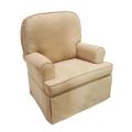 The Rockabye Glider Co. Taylor Beige Microfiber Glider