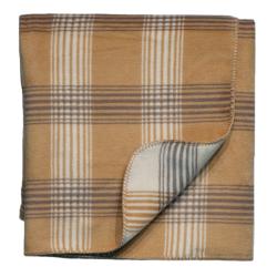 Bocasa Cube Camel Woven Throw Blanket