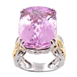 Michael Valitutti 14k Gold Martha Rocha Kunzite and 1/2ct TDW Diamond Ring (I-J, I1-I2)