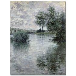Claude Monet 'Seine at Vetheuil 1879' Canvas Art