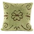 Jessica Chenille Decorative Mint Chocolate Pillow