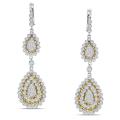18k Two-Tone Gold 2 1/5ct TDW Dangle Earrings (G-H, SI1)