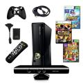 XBOX 360 Slim 4GB Kinect Ultimate Holiday Bundle with 3 Games, Charger, ...