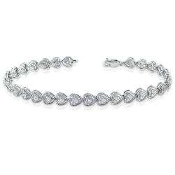 10k White Gold 1/4ct TDW Diamond Tennis Bracelet (I-J, I1-I2)