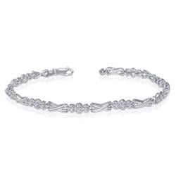 10k White Gold 1/2ct TDW Diamond Tennis Bracelet (I-J, I1-I2)