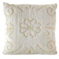Jessica Chenille White/ Linen Toss Pillow
