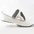 Fit In Clouds White Wedding Foldable Flats