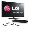 LG 42LW5300 42" 1080P 120HZ 3D LED with 3D Blue Ray Player and 3D Glasses