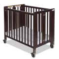 Foundations HideAway Folding Compact Crib in Antique Cherry