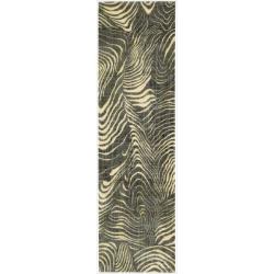 Parallels Multi/ Grey Runner Rug (2' x 5'9)
