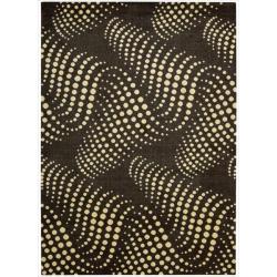 Parallels Black/ Ivory Rug (2' x 5'9)