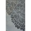 Handmade Luna Pino Leaves Rug (5' x 8')