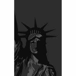 Handmade Luna Pino Statue Of Liberty Rug (5' x 8')