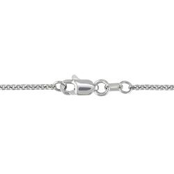 14k White Gold 1ct TDW Heart-shaped Diamond Necklace (E, SI2) (GIA)
