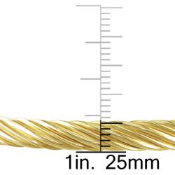 14k Yellow Gold Twisted Bangle Bracelet