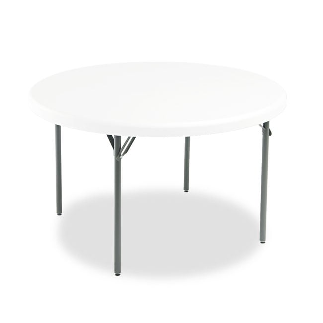 Iceberg IndestrucTable Resin Round Folding Table
