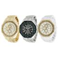 Geneva Platinum Men's Chronograph-style Link Watch