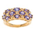 Dyach 18k Gold and Silver Tanzanite and 1/8ct TDW Diamond Ring (G-H, I1-I2)