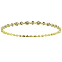 Twotone Diamond Bangle