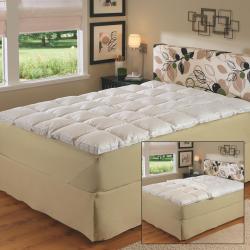 Overfilled Gusseted Featherbed with Protective Zip Cover