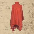 Orange Organic Cotton Poncho