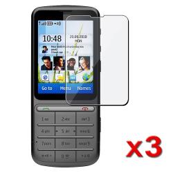 LCD Screen Protector Guard for Nokia C3-01 (Pack of 3)