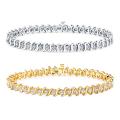 14k Gold 5ct TDW Diamond Tennis Bracelet (J-K, I2-I3)