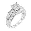 14k White Gold 2ct TDW White Diamond Ring (G-H, I1-12)