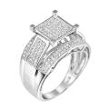 Sterling Silver 3/4ct TDW White Diamond Ring