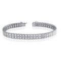 14k White Gold 4ct TDW Diamond Tennis Bracelet (I-J, I1-I2)