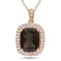 Pink Silver 4 7/8ct TGW Multi-gemstone Fashion Necklace