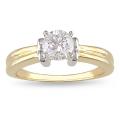 14k Two-Tone Gold 1ct TDW Certified Diamond Ring (F-G, I1)