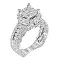 14k White Gold 3 2/3ct TDW Diamond Ring (G-H, I1-12)