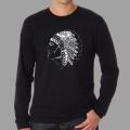 Los Angeles Pop Art Men's Native American Indian Long Sleeves Shirt