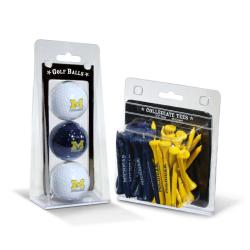 Michigan Wolverines NCAA Golf Ball and Tee Set
