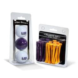 LSU Tigers NCAA Golf Ball and Tee Set