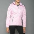 First Down Women's Pink Hooded Tech Jacket