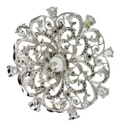 Cano Shinning Cubic Zirconia and Stellux Swarovski Stones Brooch
