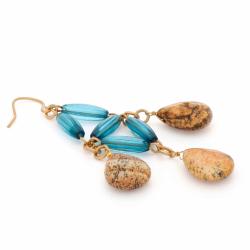 NEXTE Jewelry Genuine Natural Jasper  Dangle Earrings