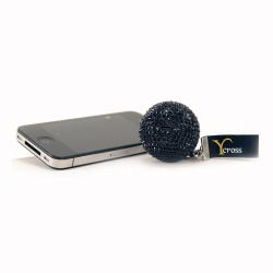 Black Rhinestone Ball Speaker 