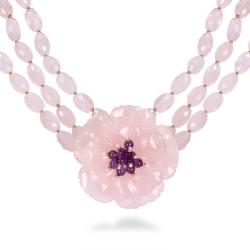 Sterling Silver 31 ct TGW Multi Gemstone Necklace