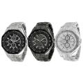 Geneva Platinum Men's Chronograph-style Link Watch