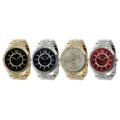 Geneva Platinum Men's Round Face Link Watch