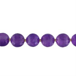 Sterling Silver Amethyst and Freshwater Pearl Endless Necklace