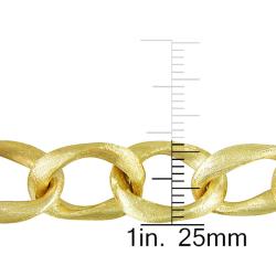 14k Yellow Gold Twisted Oval Link Bracelet 