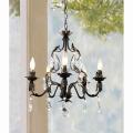Westport 4-light Crystal and Iron Chandelier